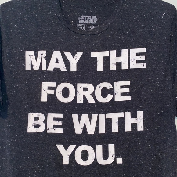 Star Wars “May The Force Be With You” Logo Tee Shirt | Size Medium - Picture 2 of 10